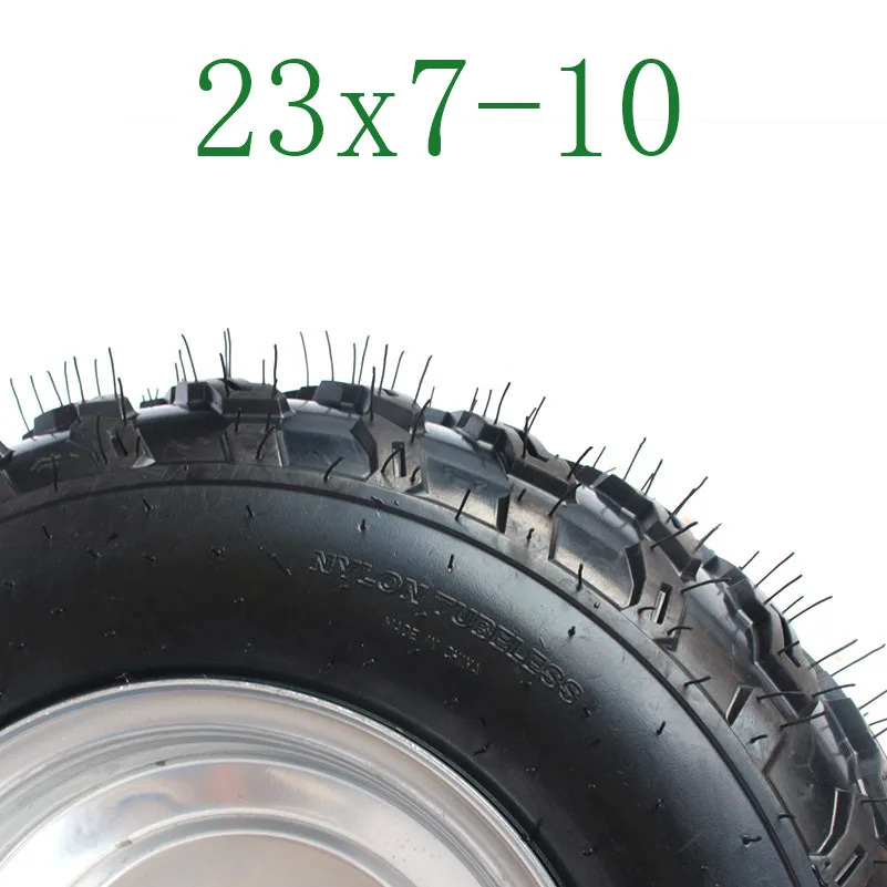 Картинг детская коляска ATV UTV 23X7-10 дюймов бескамерное колесо шин с ступица из алюминиевого сплава