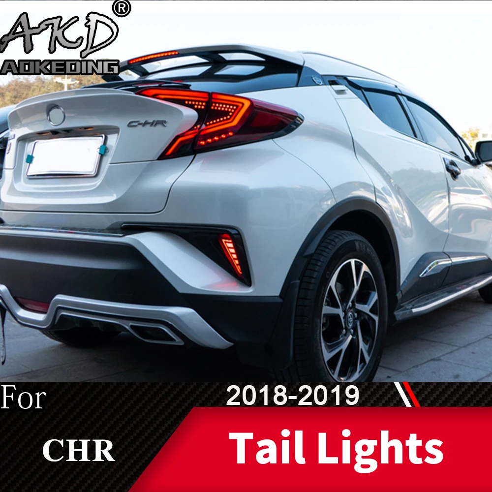 US $336.00 For Car Toyota CHR 20182020 CHR Tail Lamp LED Fog Lights Day Running Light DRL Tuning Car Accessories Tail Lights