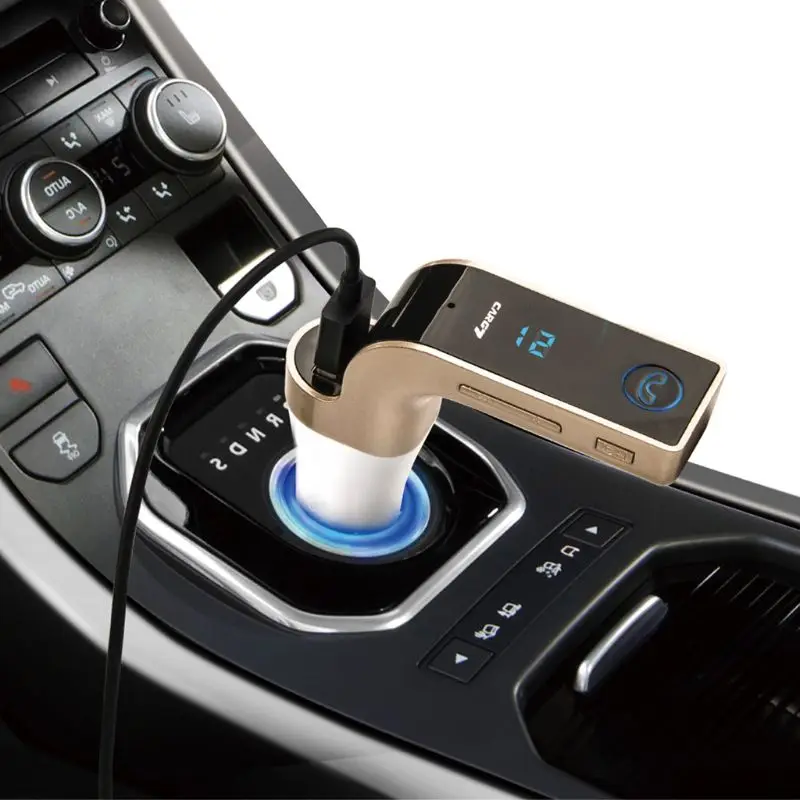 Автомобильный FM Bluetooth передатчик беспроводной G7 AUX с USB портом поддержка WMA U диск TF B36B