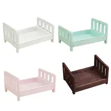 Съемная корзинка деревянная кровать аксессуары для фотосессии Новорожденный ребенок Фотография реквизит для студии, фон подарок Диван позирует новорожденного