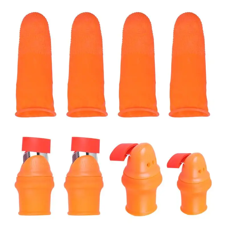 orange cutter gloves