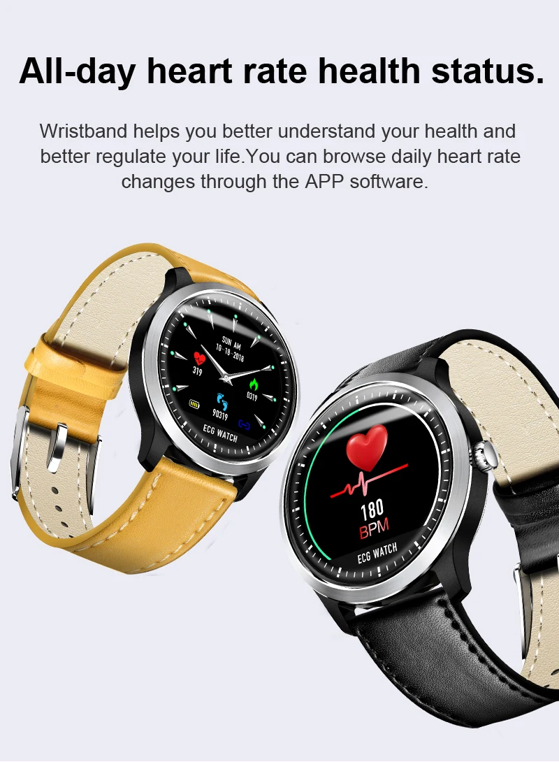 LIGE ECG PPG Смарт-часы монитор сердечного ритма кровяное давление smartwatch ecg дисплей сна фитнес-трекер Smartwatch Android IOS