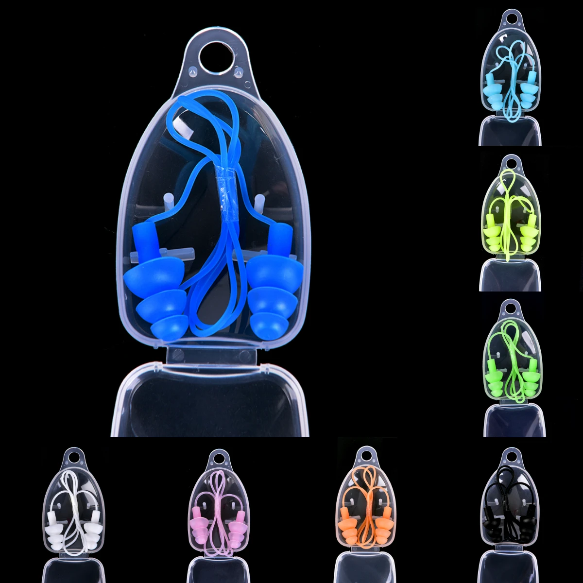 

1PCS Silicone Swimming Ear Plugs Universal Soft Earplugs Pool Accessories Water Sports Swim Ear Plug 8 Colors