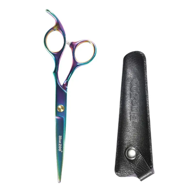 4 Flat shear Стальная Парикмахерская Стрижка филировочные ножницы Ножницы парикмахерский инструмент X7YB - Цвет: 4 Flat shear