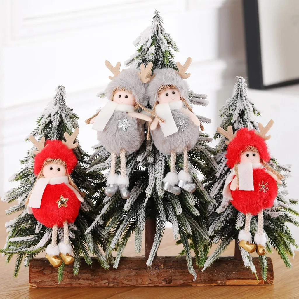 Новинка года, рождественские кулоны-куклы в виде ангела, рождественская елка, подвесное украшение Noel Deco, Рождественский Декор для дома, Navidad, подарок для детей