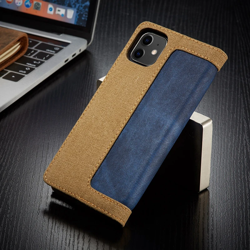 Модный флип-чехол для Iphone11 Pro, Джинсовый чехол с подставкой, Магнитный кошелек, задняя крышка для iPhone 6S 7 8 Plus 11Pro X XS Max XR Fundas