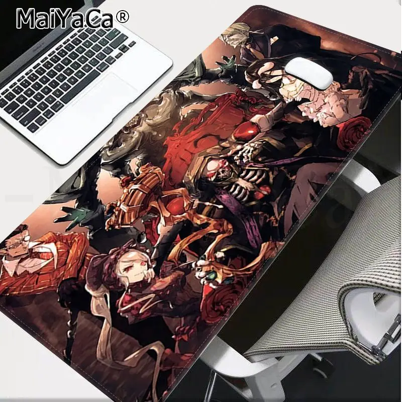 Lock Edge 30x80cm MaiYaCa коврики Красивый японский персонаж аниме Overlord Girl большой коврик для мыши PC компьютерный коврик большой коврик для мыши клавиатуры коврик - Цвет: Lock Edge 30x80cm