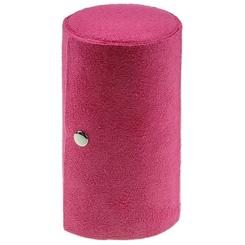 

Velvet Jewelry Box Travel 3-Layer Roll-up Snap Storage Earring Bracelet Display