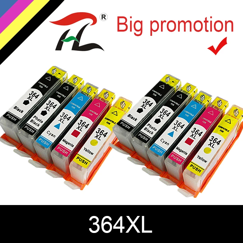 

YLC 10Pk 364XL Compatible Ink Cartridges Replacement for HP 364 xl Deskjet 3070A 5510 6510 B209a C510a C309a Printer