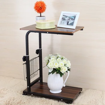 

Simple mini mobile lifting sofa side table computer table corner several tables