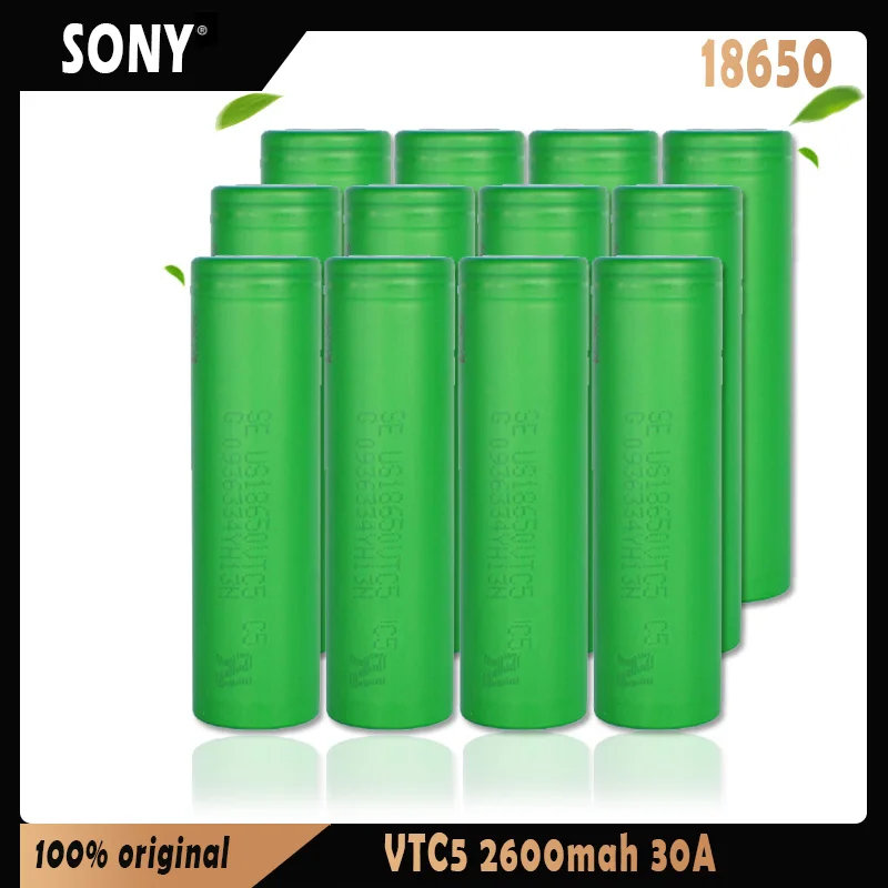 100% Original Sony Vtc5 3.7v 2600mah 30a Rechargeable Lithium Li-ion Battery For Flashlight Tools Toys Camera E-cigarette Drone - Rechargeable Batteries - AliExpress
