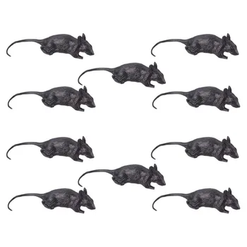 

20pcs Halloween Simulation Mouse Plastic Fake Mouse Interesting Prank Toys