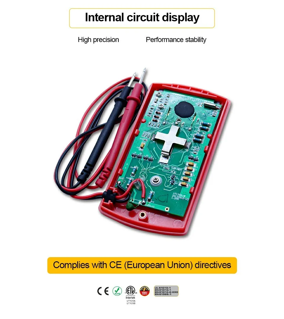 Цифровой мультиметр UNI-T UT120A мини мультиметр AC/DC измеритель напряжения Сопротивление Частота Тестер Авто Диапазон диод вольтметра тест