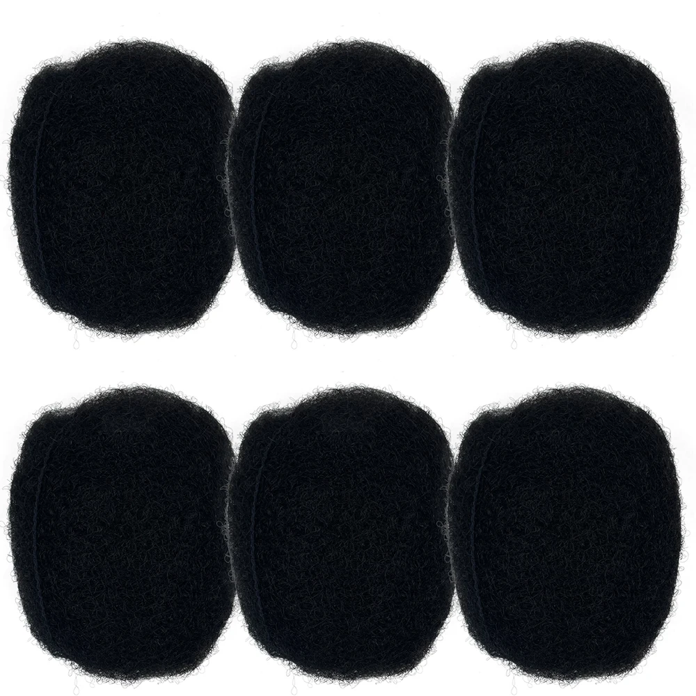 Tight Afro Kinky Human Hair,Ideal for Making,Locs Repair,Extensions,Twist,Braids 4 Bundles/Package #1 Jet Black