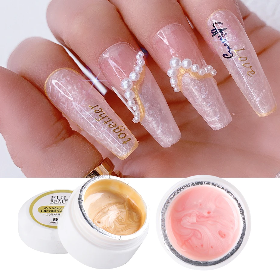 Amazon.com : SUPWEE Pearl Gel Nail Polish - 12 Colors Shell Thread Drawing  Gel Polish Shimmer Mermaid Nail Gel Polish for Nail Art Design Salon Home  DIY Manicure : Beauty & Personal Care