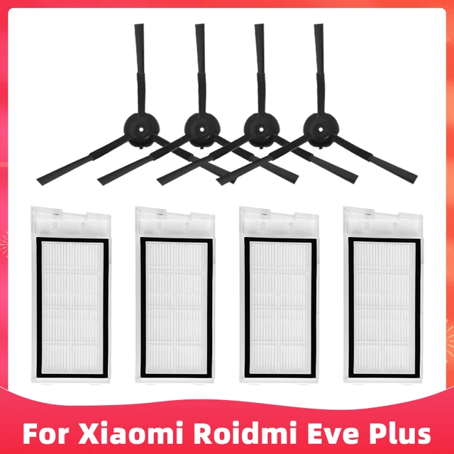 Replacement For Xiaomi Roidmi Eve Plus SDJ01RM Main Side Brush Hepa Filter Mop Dust Bag Vacuum Cleaner Spare Parts Accessories Set 9