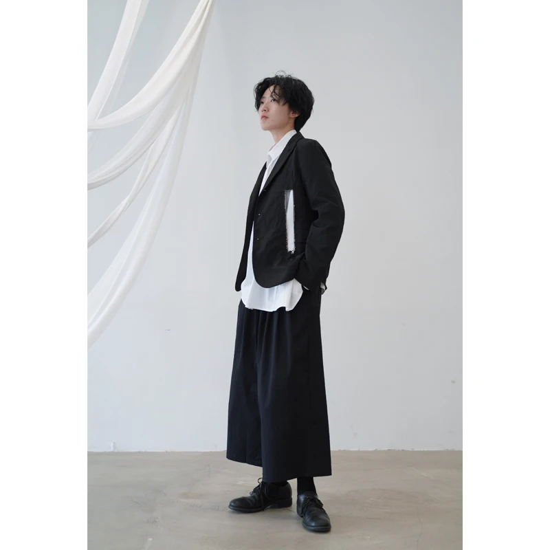 На заказ S~ 5XL! Новая мужская одежда мода DG stylist Осенние костюмы на молнии и пальто костюмы для певцов больших размеров