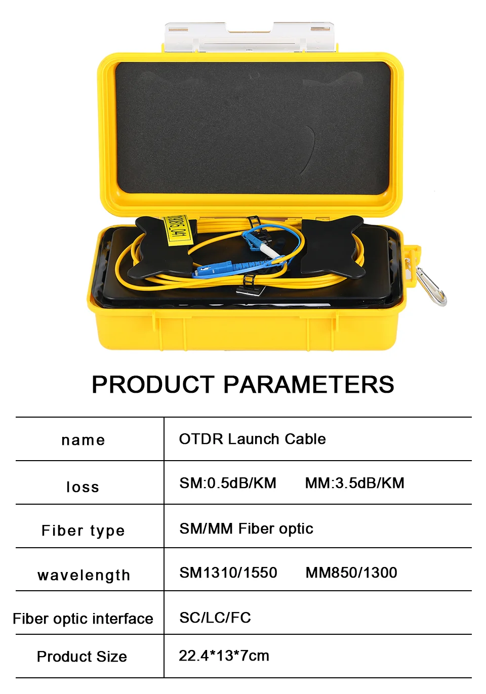 ONTi SC/UPC-SC/APC OTDR Dead Zone Eliminator, волоконные кольца, волоконно-оптический OTDR launch Cable Box 1 км SM 1310/1550 нм