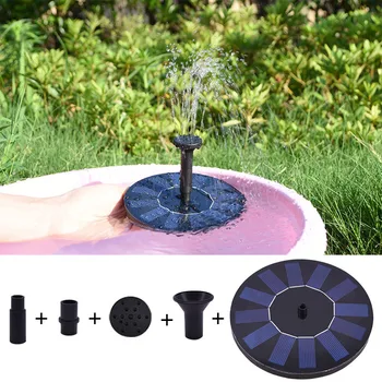 

Mini Outdoor Solar Fountain Floating Bird Bath Water Plate Fountain Garden Pond Swimming Pool Waterfall Decoration