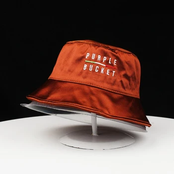 

Hat female spring and summer sun hat letter embroidery fisherman hat male casual wild basin hat tide