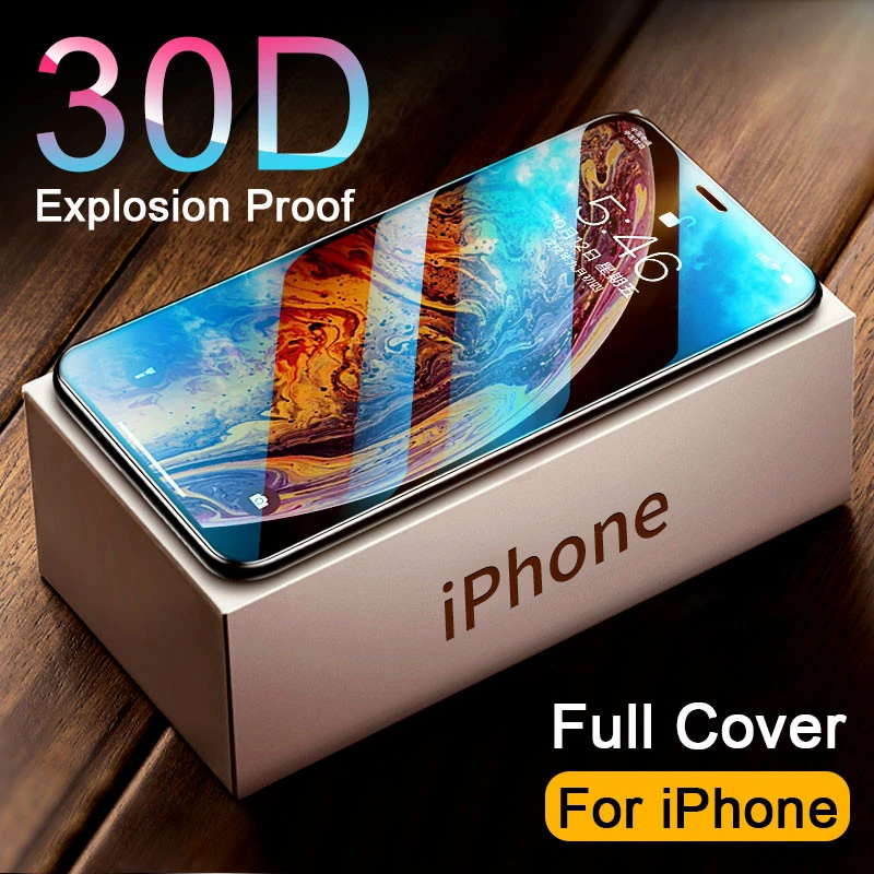 30d Full Cover Tempered Glass On For Iphone 11 12 13 Pro Max Screen Protector Protective Glass On Iphone 11 12 X Xr Xs Max Glass Screen Protectors Aliexpress