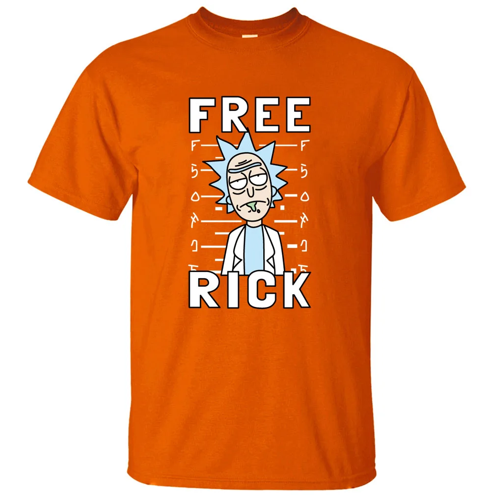 Забавные мужские футболки Рик и Морти, футболки бесплатно Рик, летние повседневные футболки с коротким рукавом, хлопковые футболки с аниме, топы, футболки, футболки