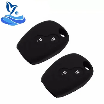 

10PCS three color Silicone Remote Car Key Case Cover 2 Buttons