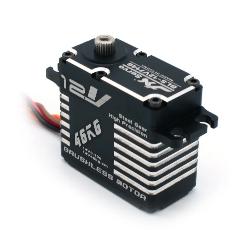 JX Servo BLS-12V7146 46KG12V HV стальная шестерня полный CNC алюминиевый корпус цифровой стандартный сервопривод водонепроницаемый для RC робот 1/5 автомобиль Heli