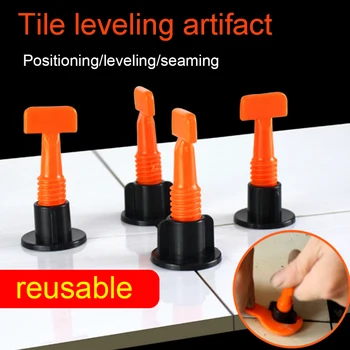 

50pcs/set Leveling System Easy Use DIY Positioning Wedges Spacers Tool Tile Leveler Construction Flooring Wall Carrelage Home