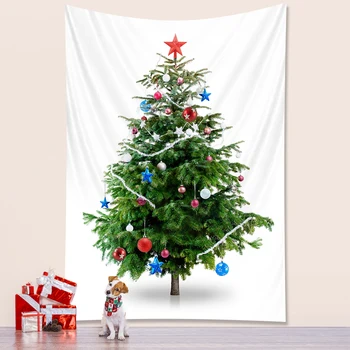 

Beautiful Christmas tree bedroom home decoration New Year party large size Tapestry Wall Tapestry Bohemian decorative mattress