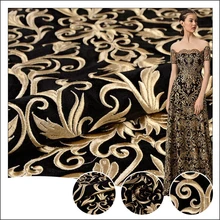 Высококачественная Бархатная Сетка вышитый тюль в африканском стиле кружевная ткань Африканская чистая кружевная ткань JRB-191217 для модных платьев