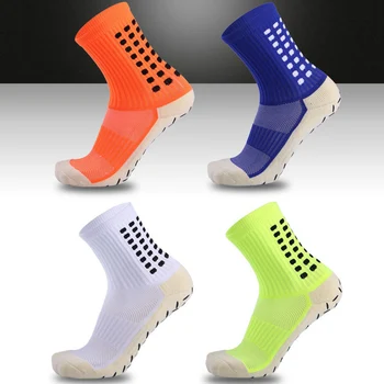 

High Quality ZA Cotton Rubber Mid Stockings Anti-Slip Breathable Summer Running Football Socks Men Women Off-road Cycling Socks