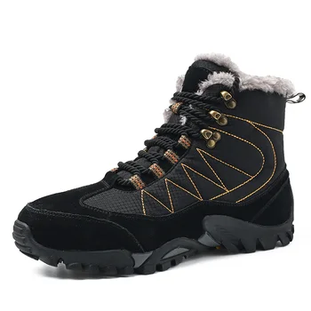 

Winter mountaineering outdoor Snow Boots Men's high-end cotton boots warm casual shoes