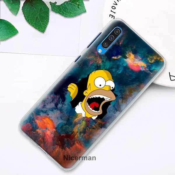 Гомер J. Симпсон телефонные чехлы для samsung Galaxy A10 A20e A30 A40 A50 A60 A70 A80 A6 A8+ A7 A9 жесткий чехол из поликарбоната - Цвет: 02
