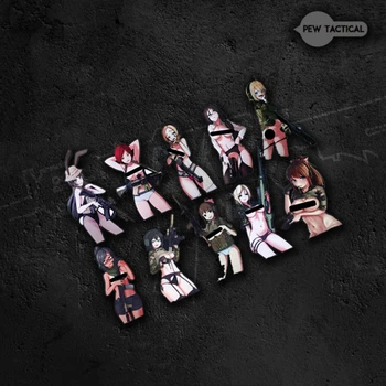 

Gun Arms Sexy Beautiful Girl Armband Frontline Quadratic Element Armed Outdoor Personality Stickers Pew Tactical Morale Patch
