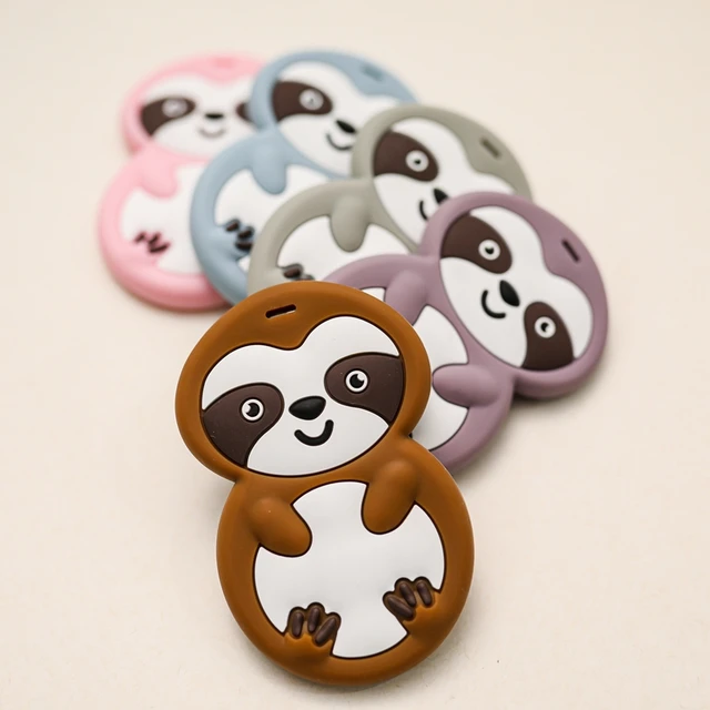 1PCS Baby Teether Sloth Cartoons Cute Animal Shape Chewing Accessories Molar Props Teething Toy Children'S Unique Easter Gift 1