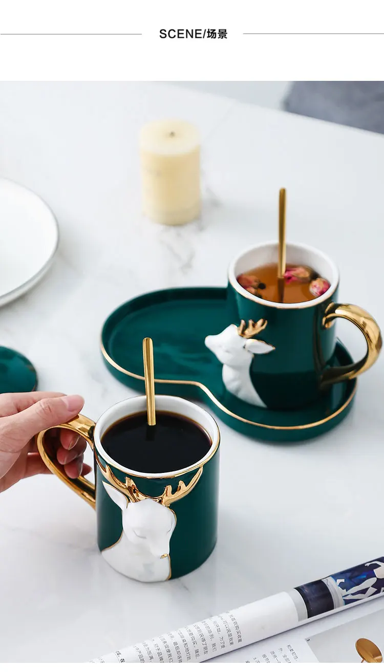 Service à Café 21 Pièces Comprenant 1 Cafetière, 8 Tasses, 10 Sous Tasses 1 Sucrier Et 1 Pichet Brillant Vintage Chic Union K 83540685