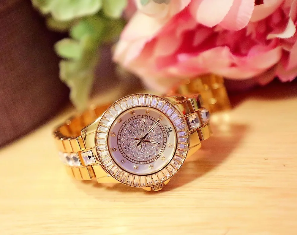Модные часы для дам кварцевые часы с украшением в виде кристаллов, роскошный Для женщин Стразы часы женские часы, наручные часы с механизмом, Para Mujer Horloges Vrouwen