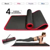 10MM Extra Thick Yoga Mats Non-slip NRB Exercise Mat with Bandages Tasteless Pilates Gym Workout Fitness Mats 183cmx61cm 2
