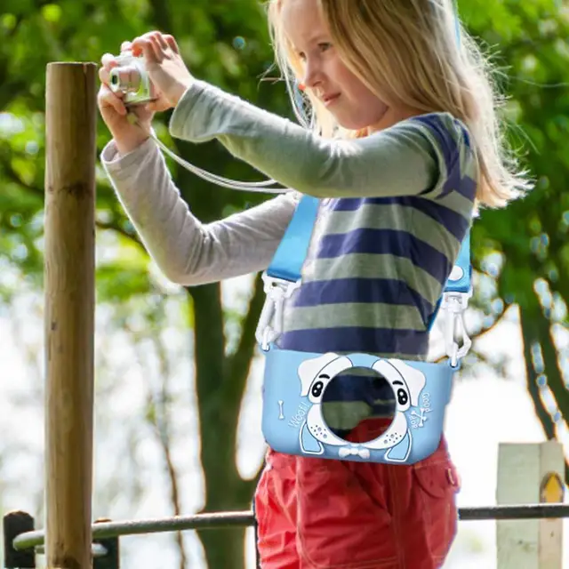 Children's Camera Silicone Shell Easy To Adjust Cartoon-Shaped Kids Camera Protective Cover Case For Cute Cartoon Camera Toys 4