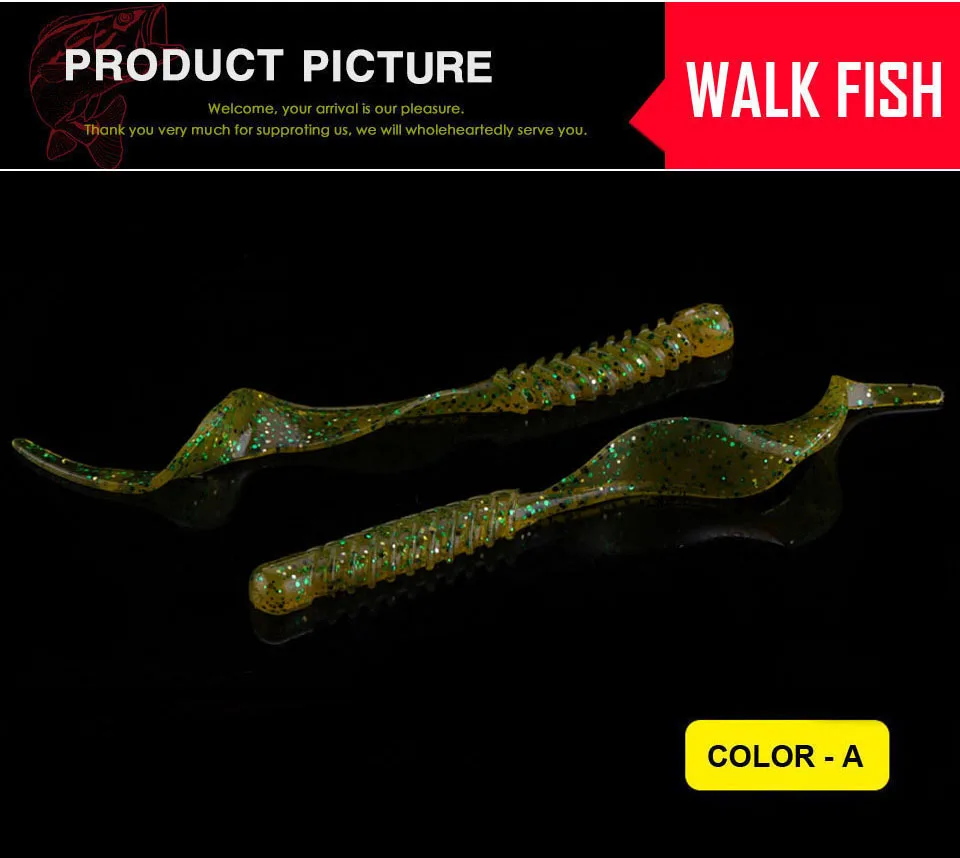 WALK FISH, 5 шт./лот, Мягкая приманка, 135 мм, 4,5 г, креветки, запахи с солью, воблер, плавающие приманки, Искусственная резина, мягкие приманки, Shad