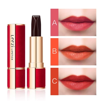 

Three-color lipstick Sexy Red Tube Lip Stick Matte Shimmer Lipstick Moisturizing Long Lasting Lip Makeup Tools Lip Gloss TSLM2