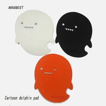 

MRGBEST Special Shape Small Size Felt Cloth Universal Cute Cat Dolphin Mouse Pad Optical Trackball Mouse Pad for School Children