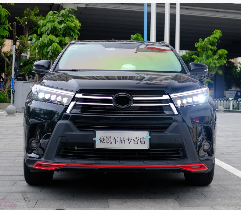 Автомобильный Стайлинг фара чехол для фары Toyota Highlander все светодиодный Toyota фара Highlander DRL светодиодный поворота объектива li ion аккумулятор