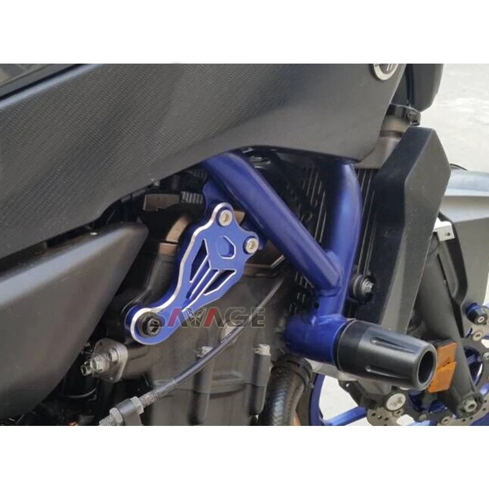 Держатель двигателя с фиксированной рамой ползунок для Yamaha MT07 FZ07 2014 2020 15 16 17 18
