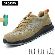 6 кВ изоляционные противопроколные и проколные защитные туфли летняя дышащая модная Рабочая обувь нескользящие износостойкие мужские ботинки