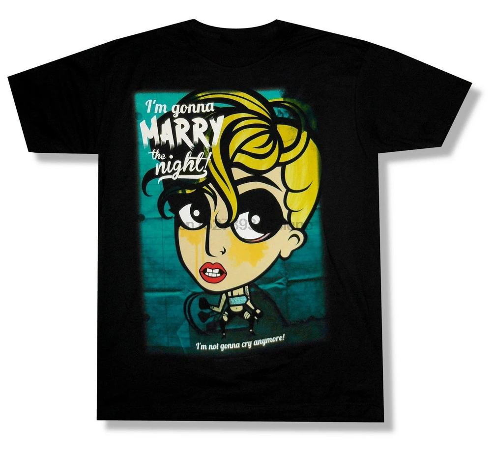 Lady Gaga Marry The Night Black T-Shirt 2013 Canceled Tour New Rare Tee Tshirt Shirt | Мужская одежда