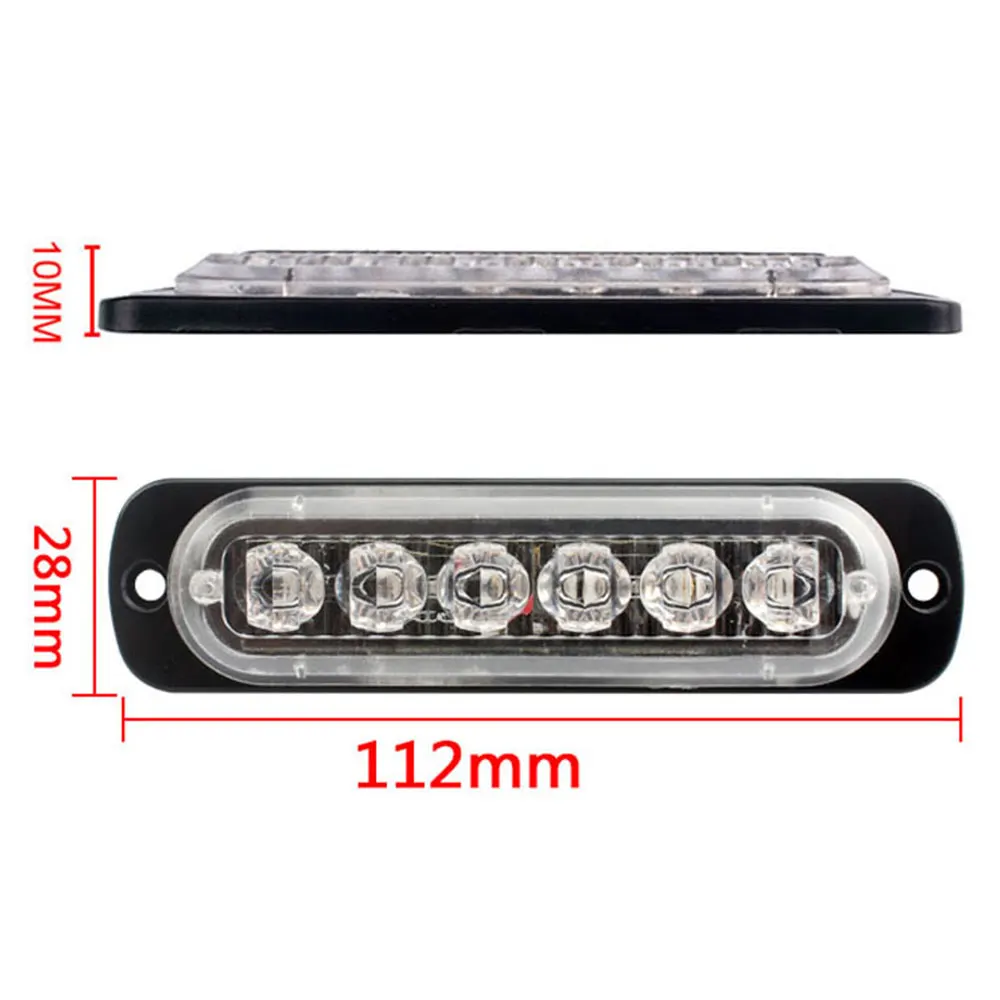 Vehemo 24LED 24 Вт Предупреждение ющий светильник стробоскоп Авто Лампа мигающий Средний стробоскоп светильник для автомобилей головной светильник автомобильные аксессуары