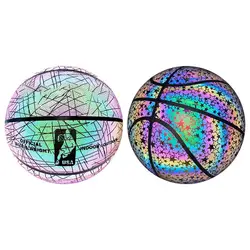 Glow Basketball - Holographic Basketball Glow In The Dark Basketballs Light Up Basketball Adult Or Kids Basketball Gifts For