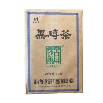 

2019 Year Baishaxi Dark Tea Black Brick Ancient Tree Health Anhua Dark Tea 400g